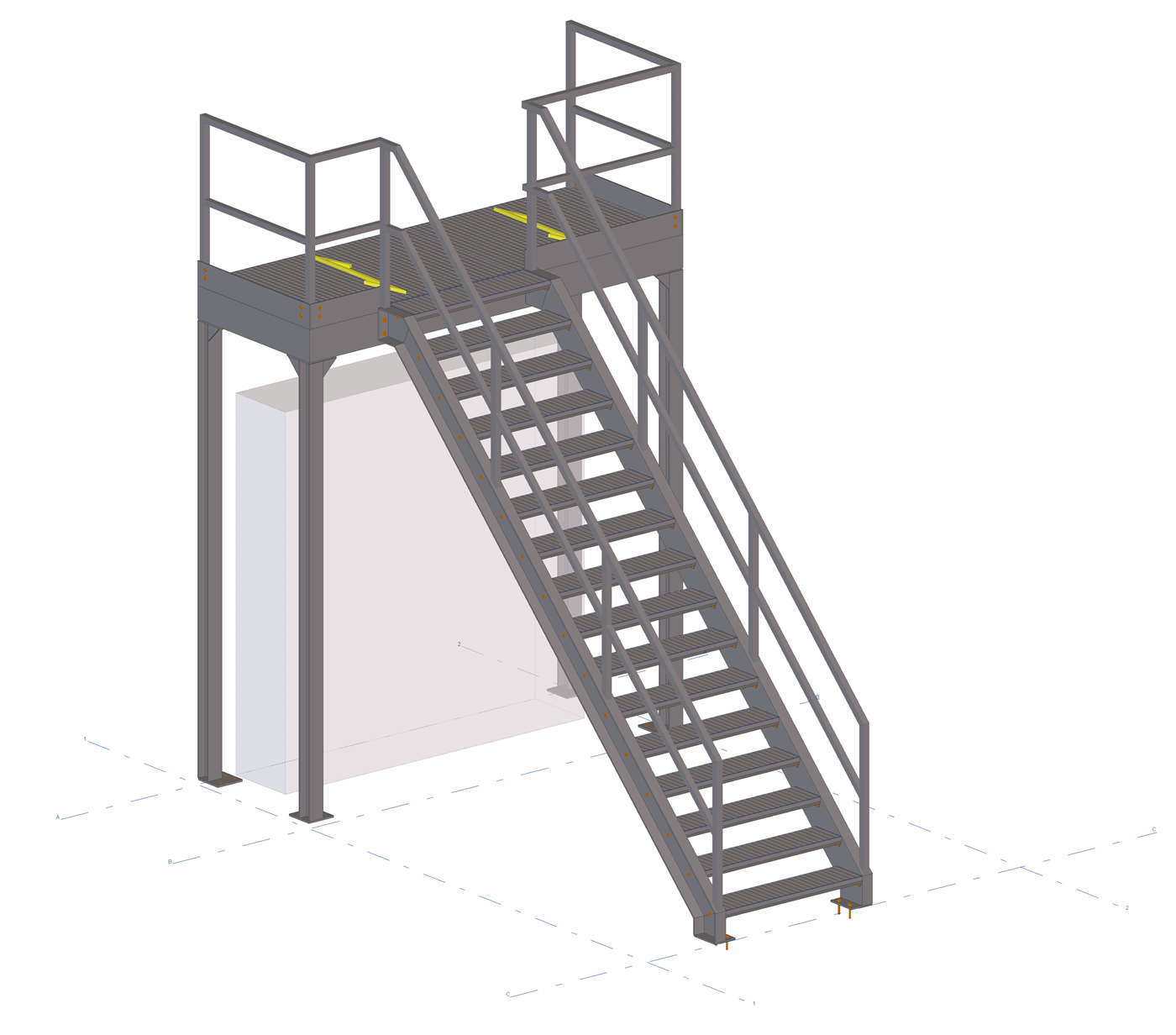 steektrap nieuwe situatie