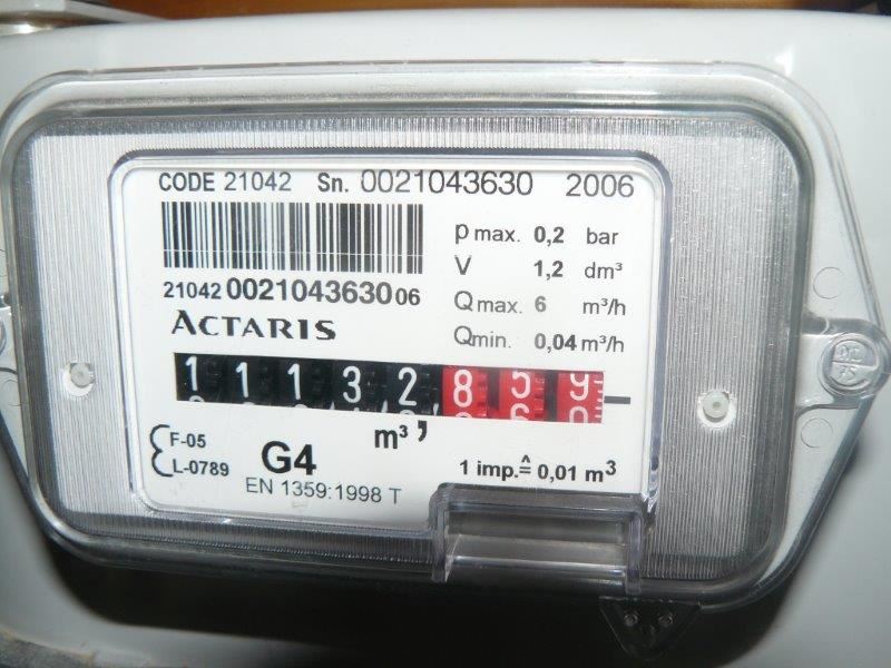 plaatsen gasmeter